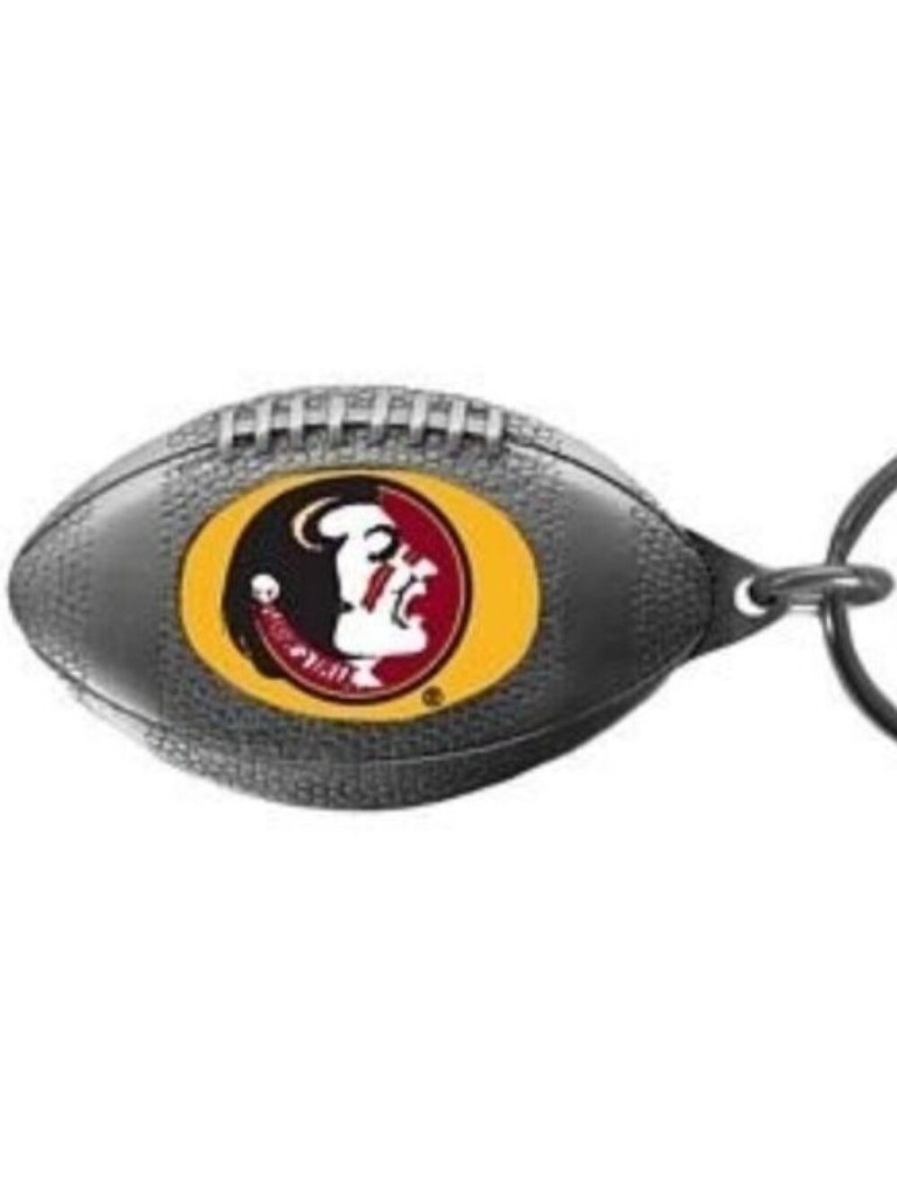 NWT FSU Florida State University Seminoles Keychain Key Bergamot Pewter Pendant
